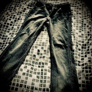 VINTAGE 90s Blu mom jeans high water bootcut high rise 8M